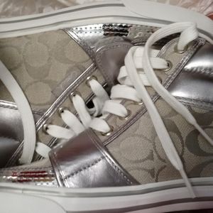 New Grey/Silver Coach Hightops